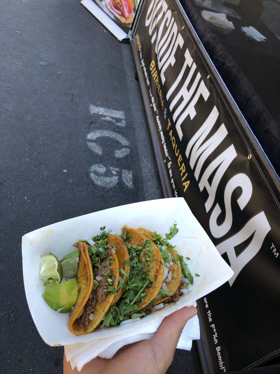 SHHSAviation's tweet photo. Streetfair tacos @outsidethemasa https://t.co/mFCILvqUsw