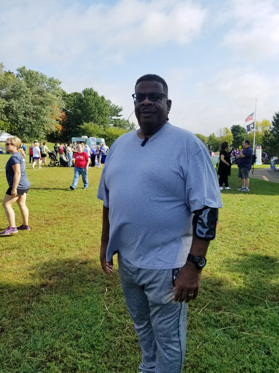 2DamnFat's tweet photo. At suicide prevention walk in Hamden Ct. My first 5K walk of 2018 I am progressing to release my obesity. Please join me in fight against obesity and suicide. https://t.co/axZnbxEEnt