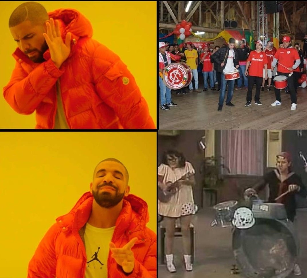 BORRACHOSVCARIA's tweet photo. A gente até tenta não zoar eles, mas os ridículos se zoam sozinhos. Além do instrumental horrível, meia dúzia na banda. Procura-se torcida rival em Vacaria.
#Vacariatorcidaúnica
#VacariaéGrêmio
#choramaisefazbo https://t.co/QQTz5IcVe6