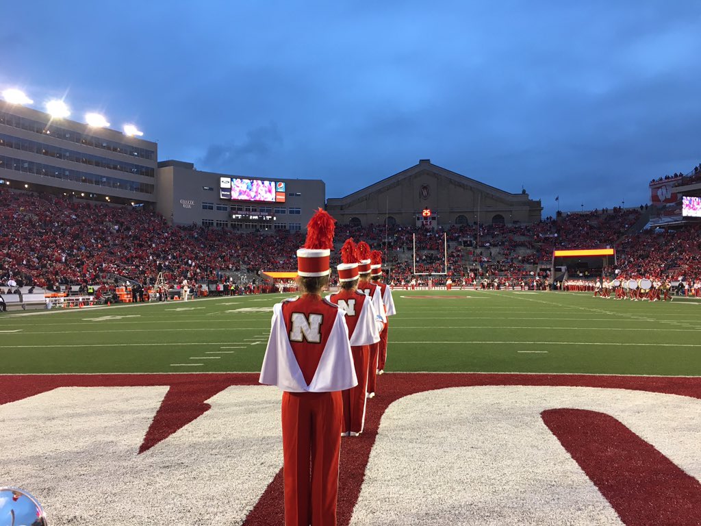 DougBush2's tweet photo. Some pics from the CMB’s visit to Madison yesterday. @UNLBands #CMB2Madison https://t.co/kAG6N0i82o