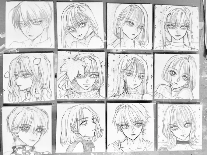 1枚うつってないけど13枚の線画できた!
おやすみ? 