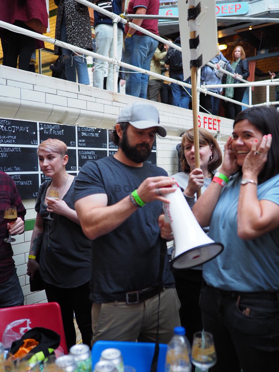 DurationBeer's tweet photo. Thanks #imbc18 for an excellent line up of beer in a magical warren of beer goodness. Highlights include - coolship#1 Burning Sky, a fridge for a bar #crispycorner, getting to pour our beer n hang out with all you lovely, lovely beer folk. Back and busy fulfilling online orders! https://t.co/Pr65YIimDf