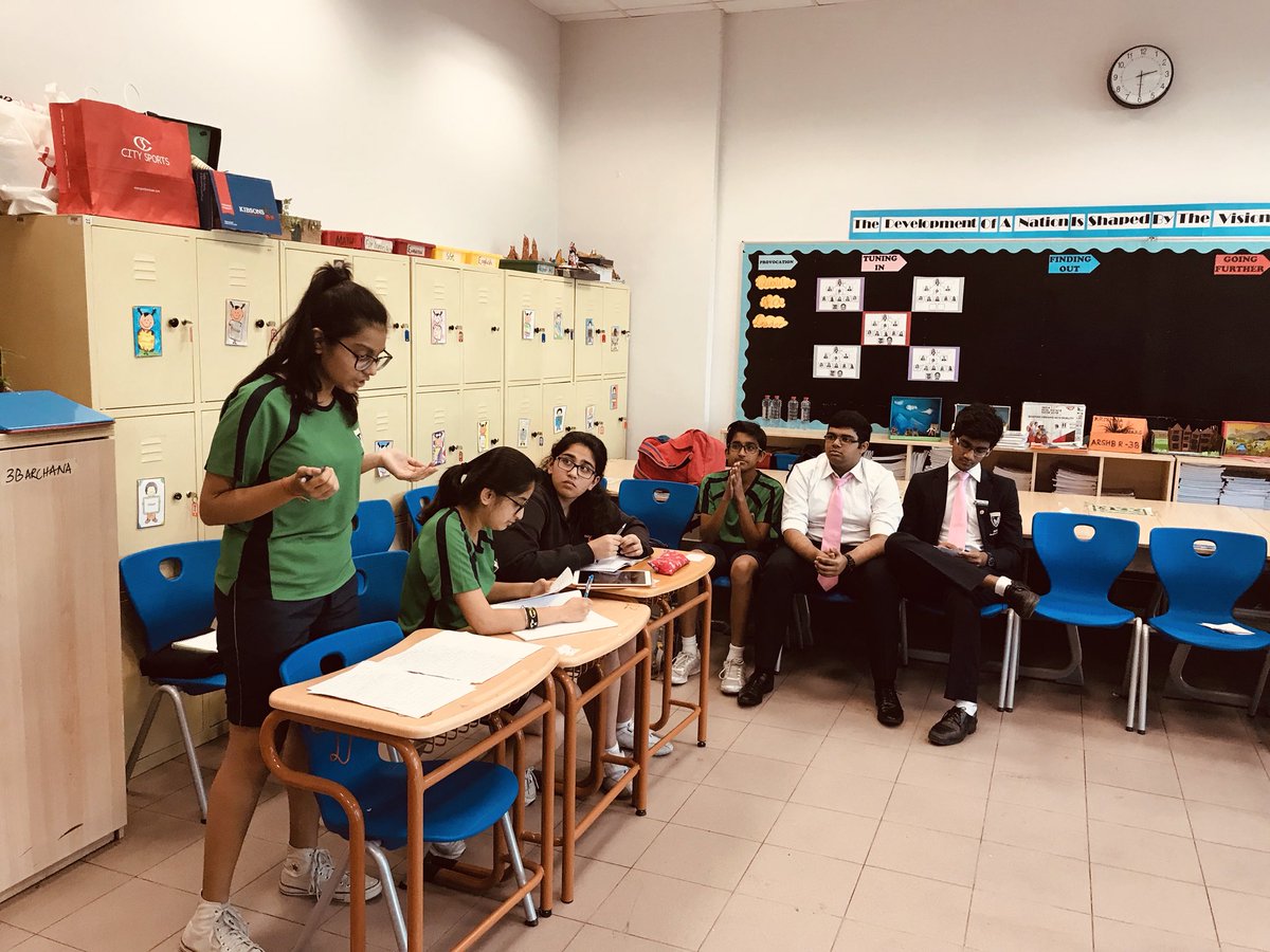 sumana_2000's tweet photo. Senior Inter house debate ... battle of intellect... mind over matter @notadiba @DxbModern @GMA_IBDP @KNargish https://t.co/4cRyvoLrG0