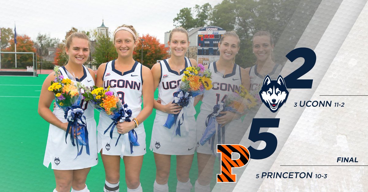 UConnFHockey's tweet photo. Final from Storrs.

Seven second half goals between the Huskies and Tigers results in a 5-2 Princeton win.

Next up, a date with Villanova on Oct. 12 at 3 p.m. at the Sherman Complex. #UConnNation https://t.co/pHNlPVXz4w