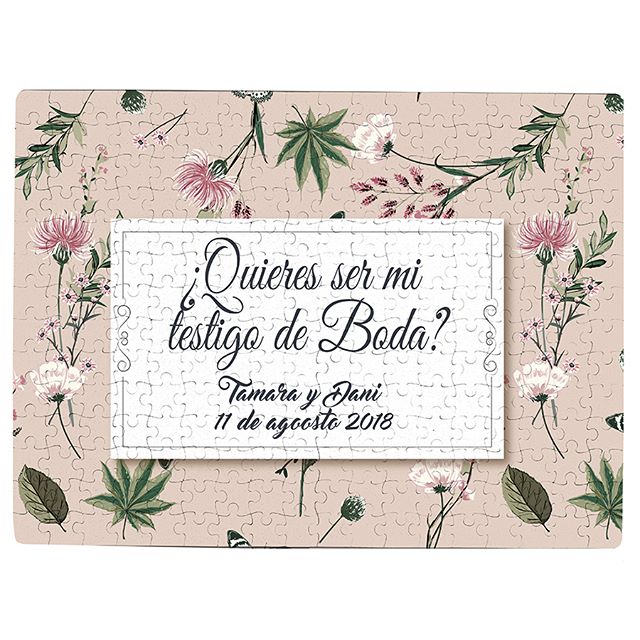 ¿Buscas una forma original de pedir que sean tus testigos de boda? ¿Qué te parece este puzzle? #puzzle #testigos #testigosboda #regalorestigos #detalletestigos #boda #boda2018 #boda2019
Mucho más en nuestra web tienda.tiestayboda.net