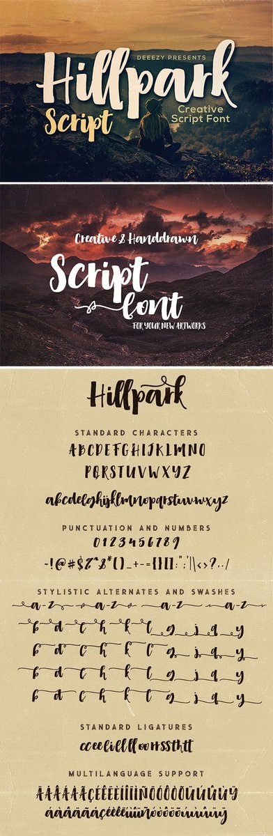 graphicdesignju's tweet photo. Beautiful Script Fonts and Typefaces - one-of-a-kind script with classic touch and very readable at glance.
https://t.co/x9ajRuhgkT

#50fonts #bestfonts #bestof2018 #fonttypography #fonts2019 #fontsfordesigners #freefonts #topfonts https://t.co/o3KbxjYK1t