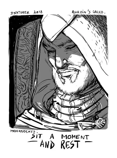 07 - EXHAUSTED
« Requiescat in pace, fratello mio. »
#Digitober #Inktober #Inktober2018 #InktoberAssassins #AssassinsCreed #AssassinsCreedRevelations #ACFinest @assassinscreed @Ubisoft 