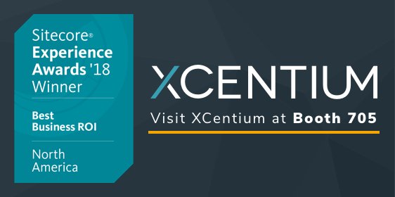 XCentium's tweet photo. Connect with our #XCentium team at #SitecoreSym. Visit Booth 705 or book a private appointment at:  https://t.co/ELnI0fhu7K https://t.co/uMEt4meGut