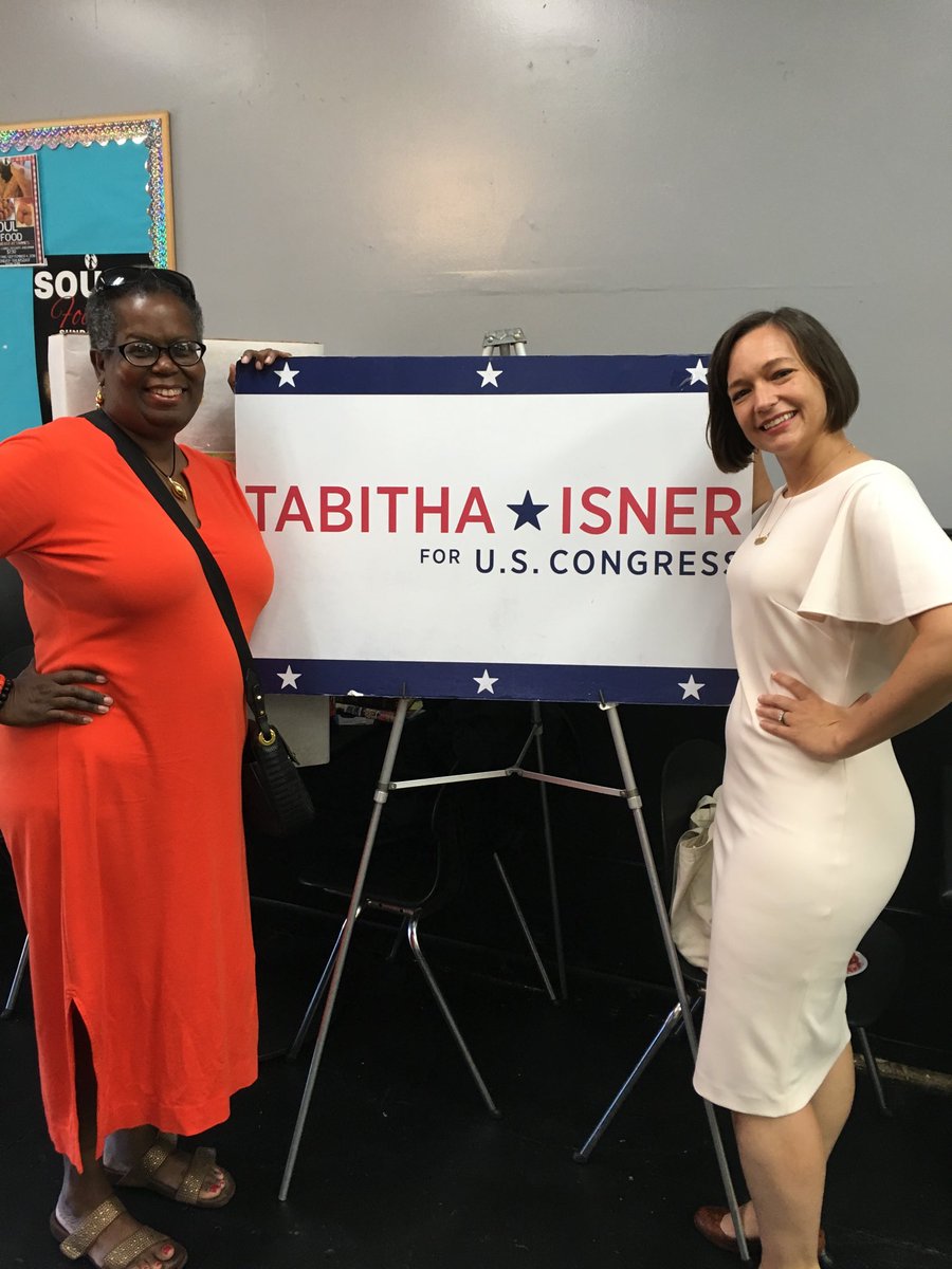 noleslyehere's tweet photo. Less than 48 hours after returning from Rome, I stopped by Breakfast at Tammie’s to see my candidate for U.S. Congress - @TabithaK. #TeamTabitha #Isner2018 https://t.co/OTpieOTJ4U