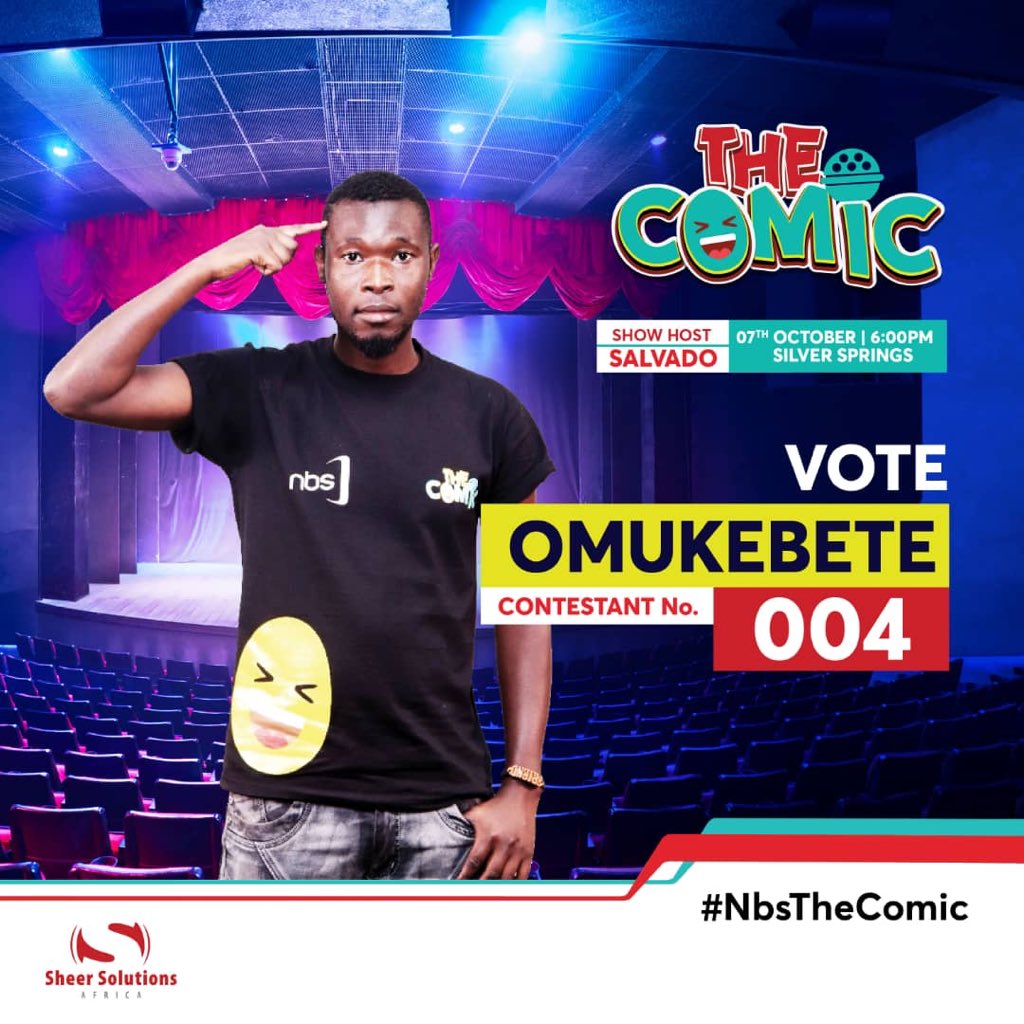 OMUKEBETE is Uganda’s next comedy star. 

The 2018 <a href="/thecomicug/">The Comic Uganda</a> winner is Contestant no.004. #NBSUpdates #NBSTheComic