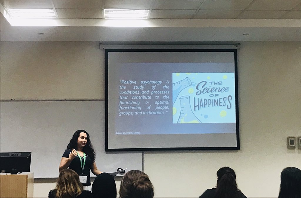Lubol22's tweet photo. Another of our MSc students presenting their dissertation research @PsychDXB #IPCD_2018 this weekend!! Well done Shahinda! #positivepsychology #organisational #change #business #psychology #research #dubai #proud ππΌππΌ @HWUDubai @HWPsych @heriotwatt_soss https://t.co/KznA5oy9sW