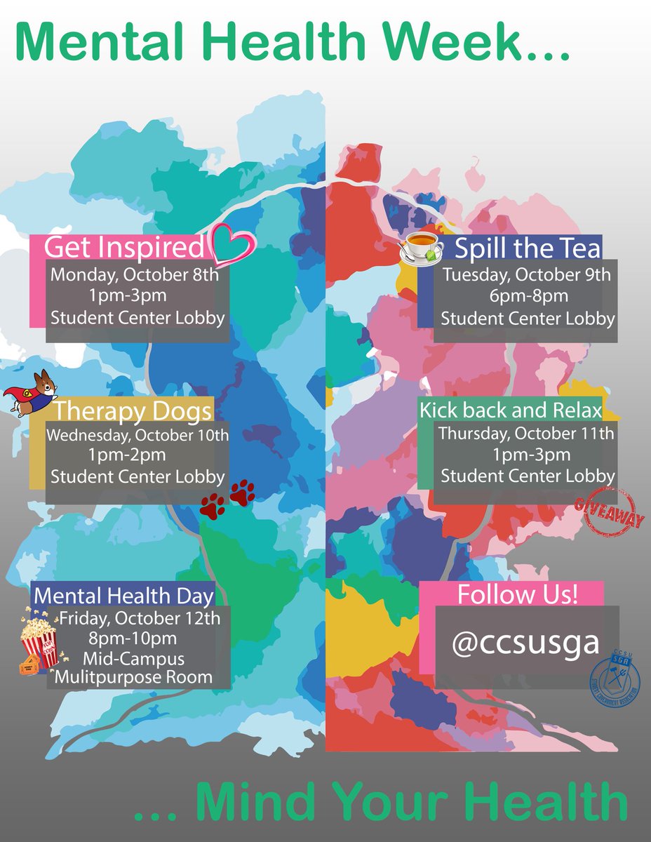 Keep an eye out for our Mental Health Week events starting tomorrow!