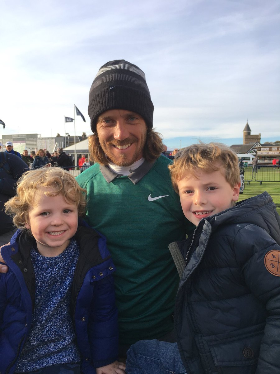 lescairnswright's tweet photo. Thanks for the pic @TommyFleetwood1 boys were delighted ⛳️🏌🏻‍♂️ @dunhilllinks @EuropeanTour https://t.co/7g4vzM5Otg