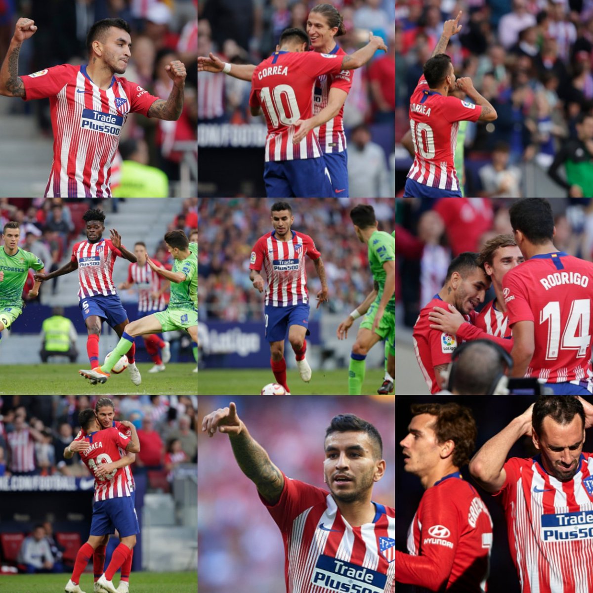 teamfanatletico's tweet photo. Victoire 1-0 de l'équipe. Angel Correa buteur des colchoneros 🔴⚪. On est pour l'instant 1er du championnat. #teamatleti #aupaatleti #atleti https://t.co/oGvBsfVu3g