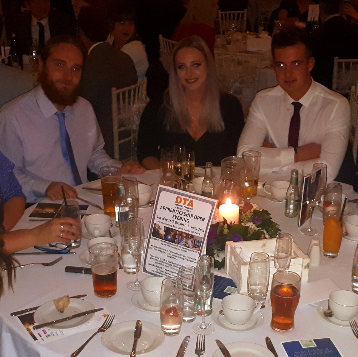 Great night celebrating #Rosti Luke  - Bright Young Star #prideofmaltonandnorton Awards from 2017 at this years event. He's also been NYEngApps Chair for two years now 👏👏👏 also with <a href="/DPowersolutions/">Dale Power Solutions</a> Alice who is nominated for an Award on Thursday  - good luck 🤞😀 @GetInGoFar
