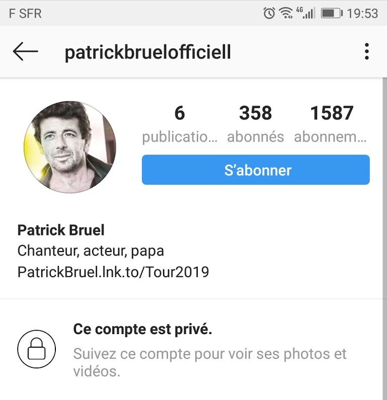 PatrickBruel's tweet photo. Petit rappel sur les fakes - les faux comptes qui se font passer pour Patrick Bruel - à lire ici... Bonne soirée ! [TeamPatrick] https://t.co/073fbotYY9 https://t.co/IUwUysYBhh