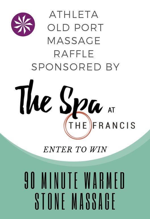 Athleta_OldPort's tweet photo. If you stop by the @Athleta_OldPort store on October 10th you’ll be eligible to enter this amazing massage raffle! We have incredible wellness freebies from the 9th-14th. Check out the amazing schedule here! https://t.co/Pnvj87nk6Q https://t.co/5pi1xNTECx