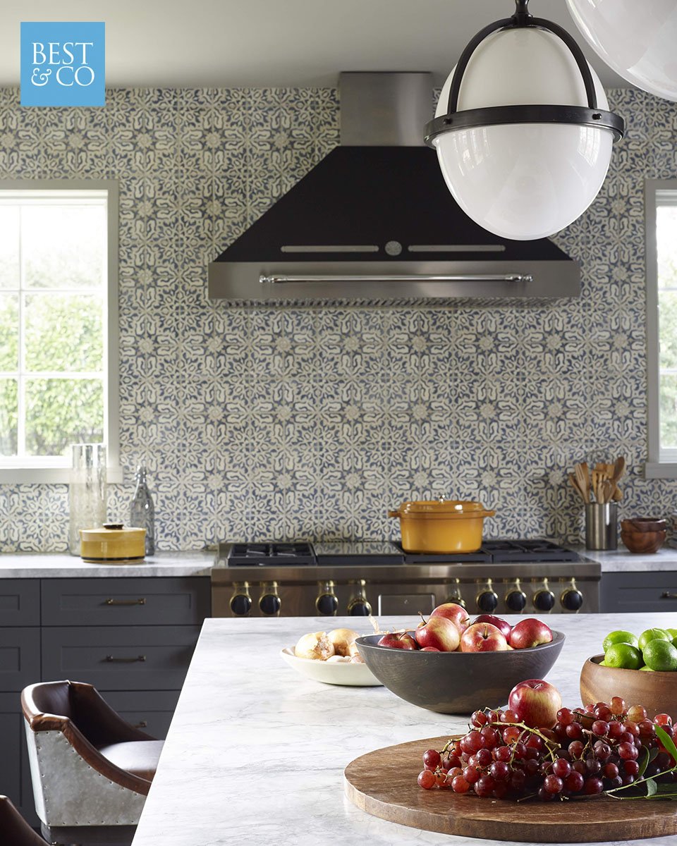 A patterned backsplash can make such a transformation in a space. We wanted this kitchen to feel undoubtedly modern, but still have the warmth and welcome of a homey space.