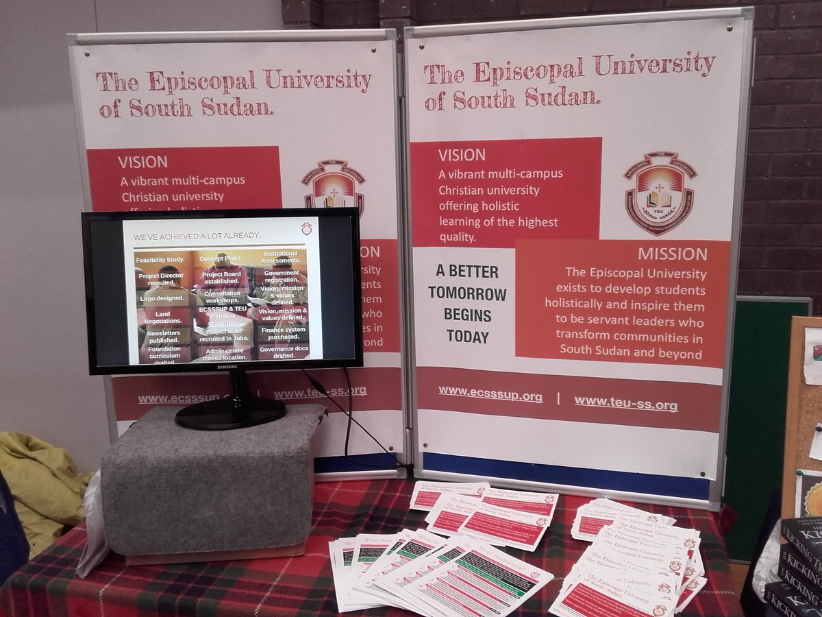 TrevorNStubbs's tweet photo. Good day at Salisbury Diocese Sudan's conference in Shaftesbury yesterday. #ECSSSUP stall attracted some interest. @JustinBadiArama @DioSalisbury https://t.co/SCwPWRdbtP
