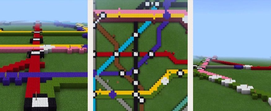 Londonist's tweet photo. This 11 year old has recreated the tube map in Minecraft: https://t.co/MJuiprKxAf https://t.co/cJRJAutIsX