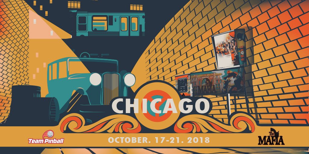 TeamPinball's tweet image. The Mafia will be at the Chicago Pinball Expo, Oct 17-21 2018!