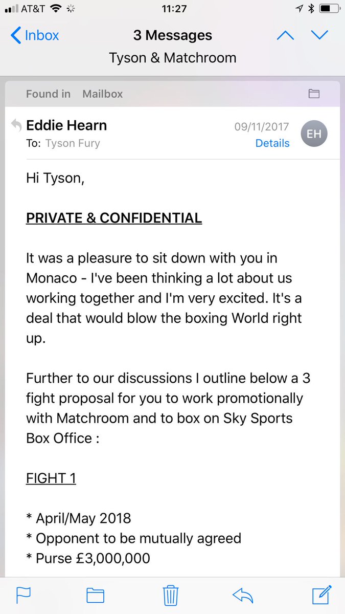 Just something to shut a little tit of a boxing promoter up. Not a bad offer for the worse boxer out there!!!