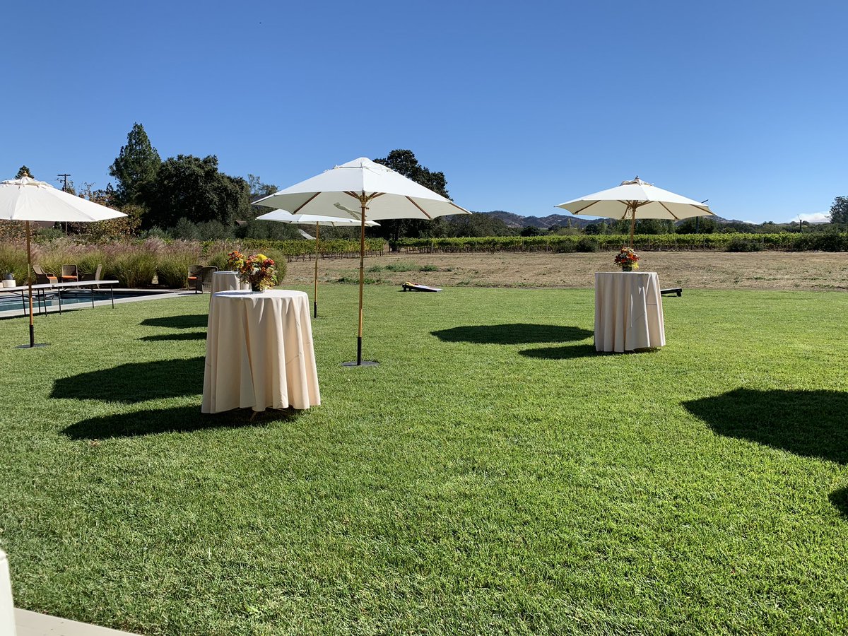 Party all set up! Last few minutes to relax before start.