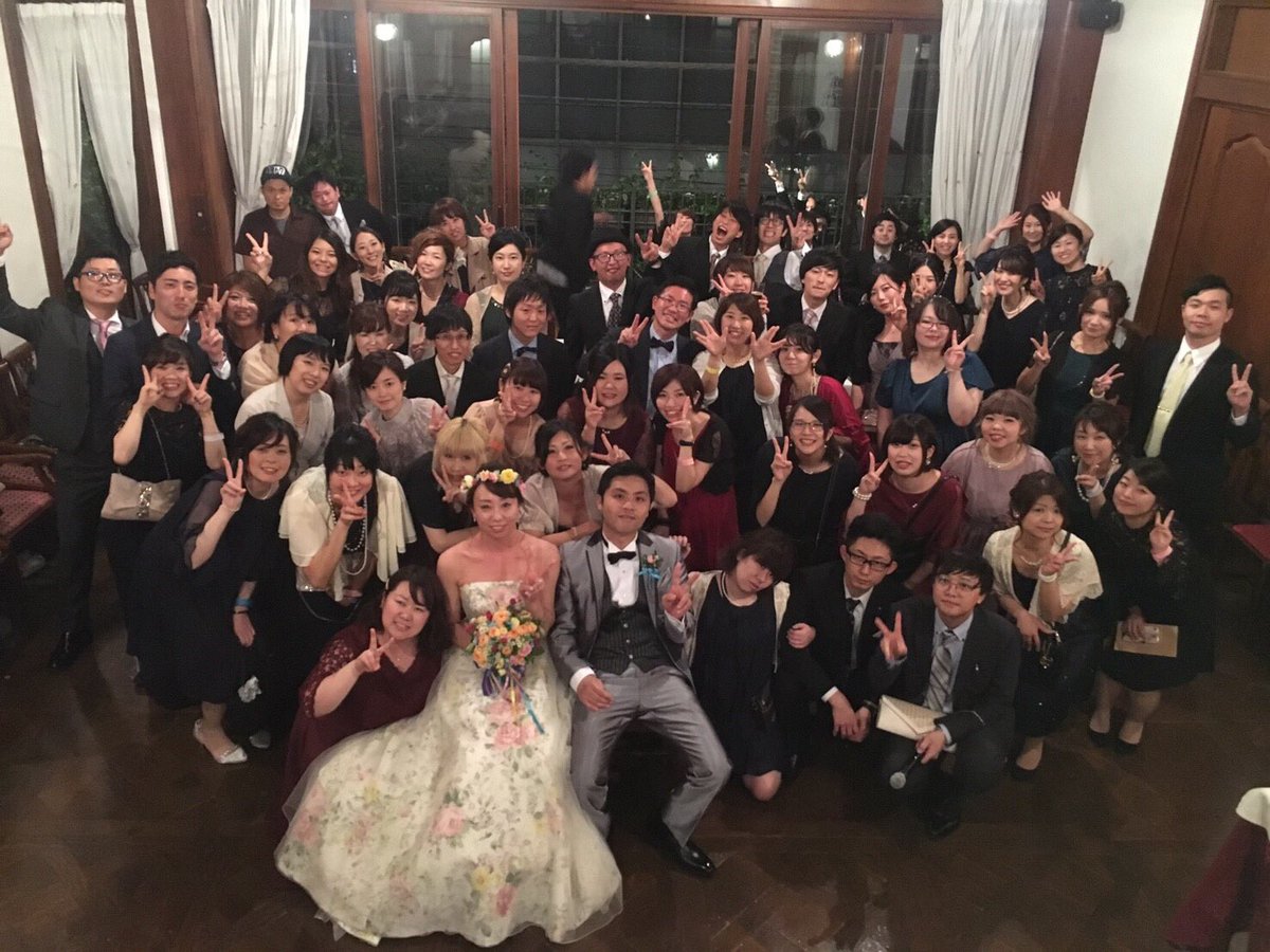 rieko17's tweet photo. 2018年10月6日、結婚式でしたー💒
ほんと楽しかった〜😂❤️奇跡的に晴れたし！最高の1日でした✨
忙しい中来てくれたみんな、そして、えーじさん、かつやさん、ひでよしさんも本当にありがとうございました😊❤️
皆さん、これからも夫婦共々よろしくお願いします🙏✨ https://t.co/JkecHaftQX