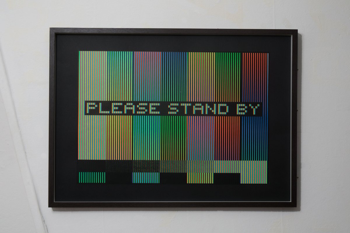 ioxoi_art's tweet photo. STAY PUT UNTIL FURTHER NOTICE 

Please Stand By
50 x 65cm.
Serie of 20.

#RGBPrint #screenprint #pixelart #screenprinting #keepcalm https://t.co/Mx47p1vo2m
