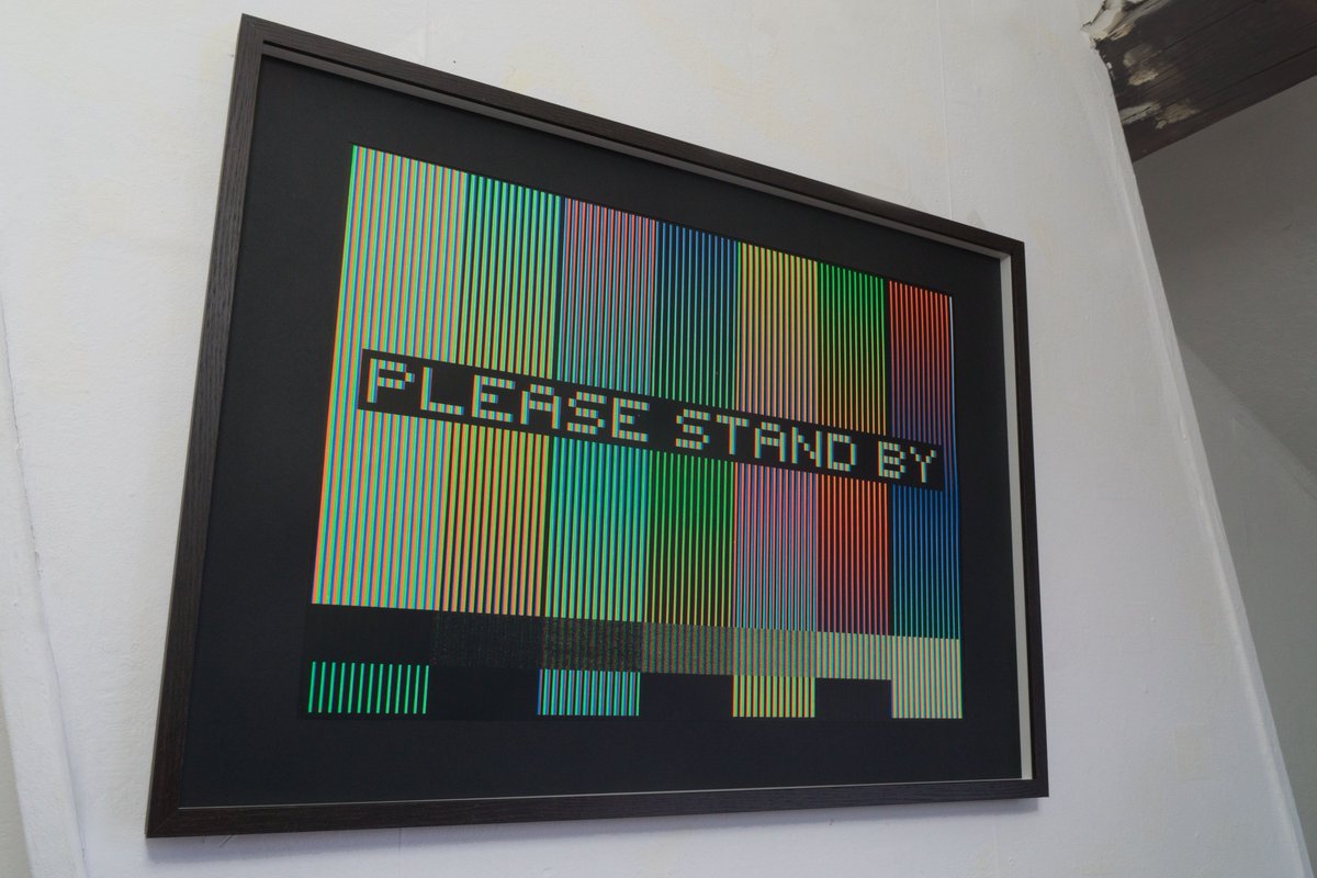 ioxoi_art's tweet photo. STAY PUT UNTIL FURTHER NOTICE 

Please Stand By
50 x 65cm.
Serie of 20.

#RGBPrint #screenprint #pixelart #screenprinting #keepcalm https://t.co/Mx47p1vo2m