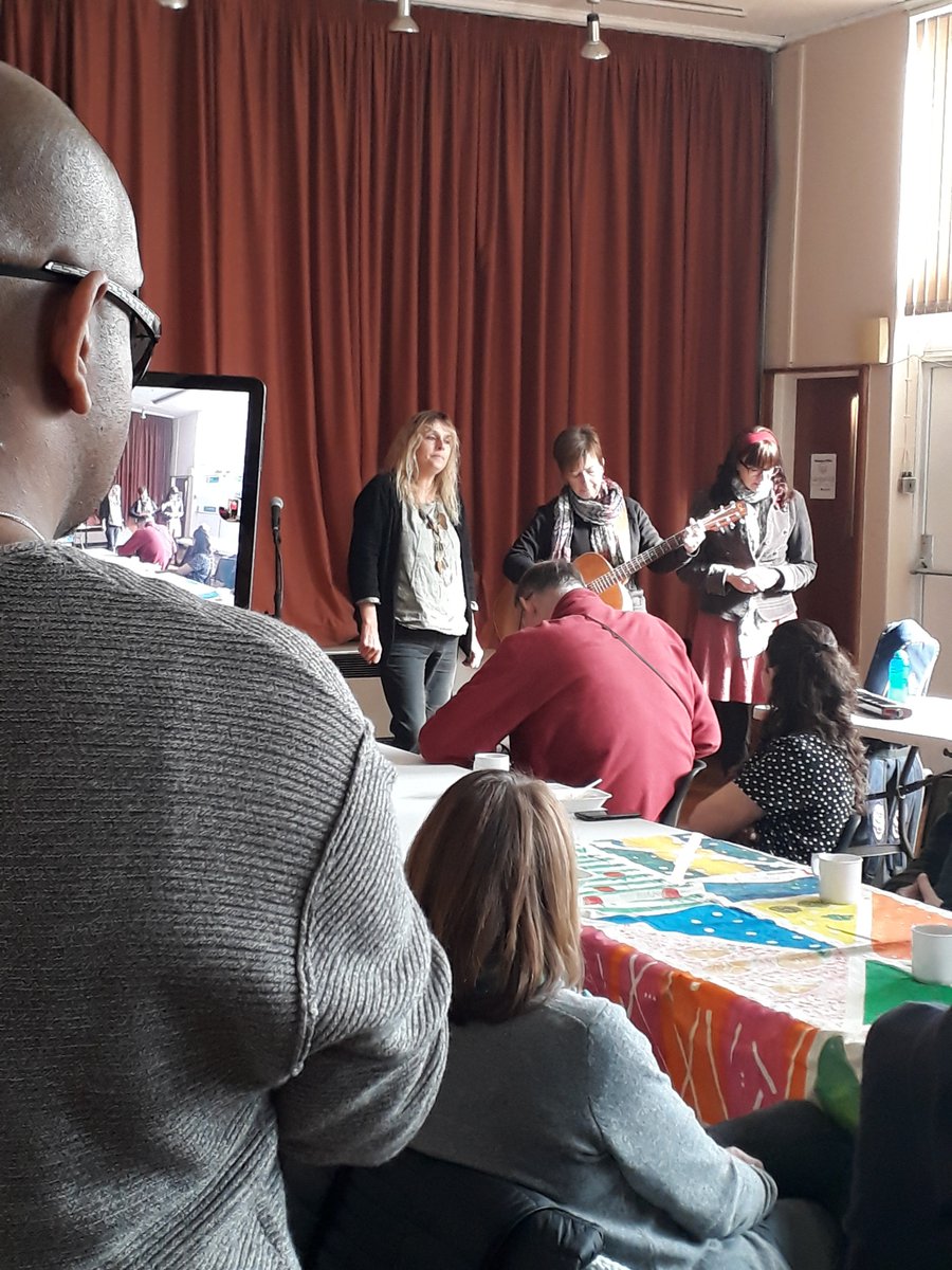 SponSpun's tweet photo. Thank you for all who joined us for the Community Meal today - delicious food @LangarAid and great music from @daisybellfolk @KadenceMuisc, Christopher Sidwell and the Singing Sock of Spon End! #Sponspun2018 #Langarweek Looking forward to #SponSpun2019 already! https://t.co/5ccxWQ3hUN