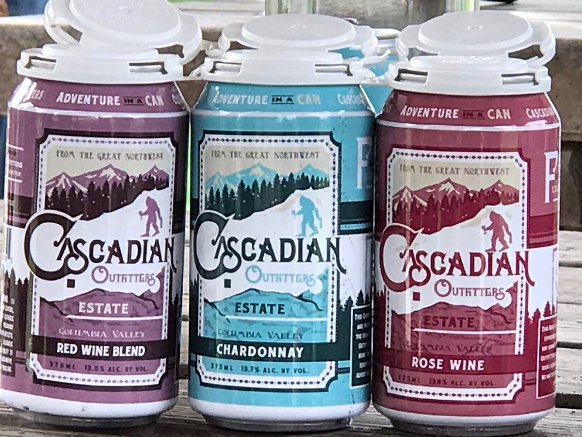 Canned #wine from ⁦<a href="/GooseRidgeWines/">Goose Ridge Wines</a>⁩ #WBC18 ⁦<a href="/minoritywine/">Minority Wine Report</a>⁩ calls it the best $7 you will spend! ⁦<a href="/TriCitiesWA/">Tri-Cities, WA</a>⁩