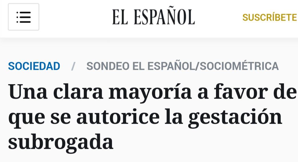 Casi el 70% de los españoles apoya la regulación de la #GestaciónSubrogada como una terapia más de reproducción asistida. (SocioMétrica, 2017). #datos #realidades #respeto #noalacoso #noalbullyng #GestaciónPorSustitución #GestaciónPorSubrogación. 
NO es #VientresDeAlquiler