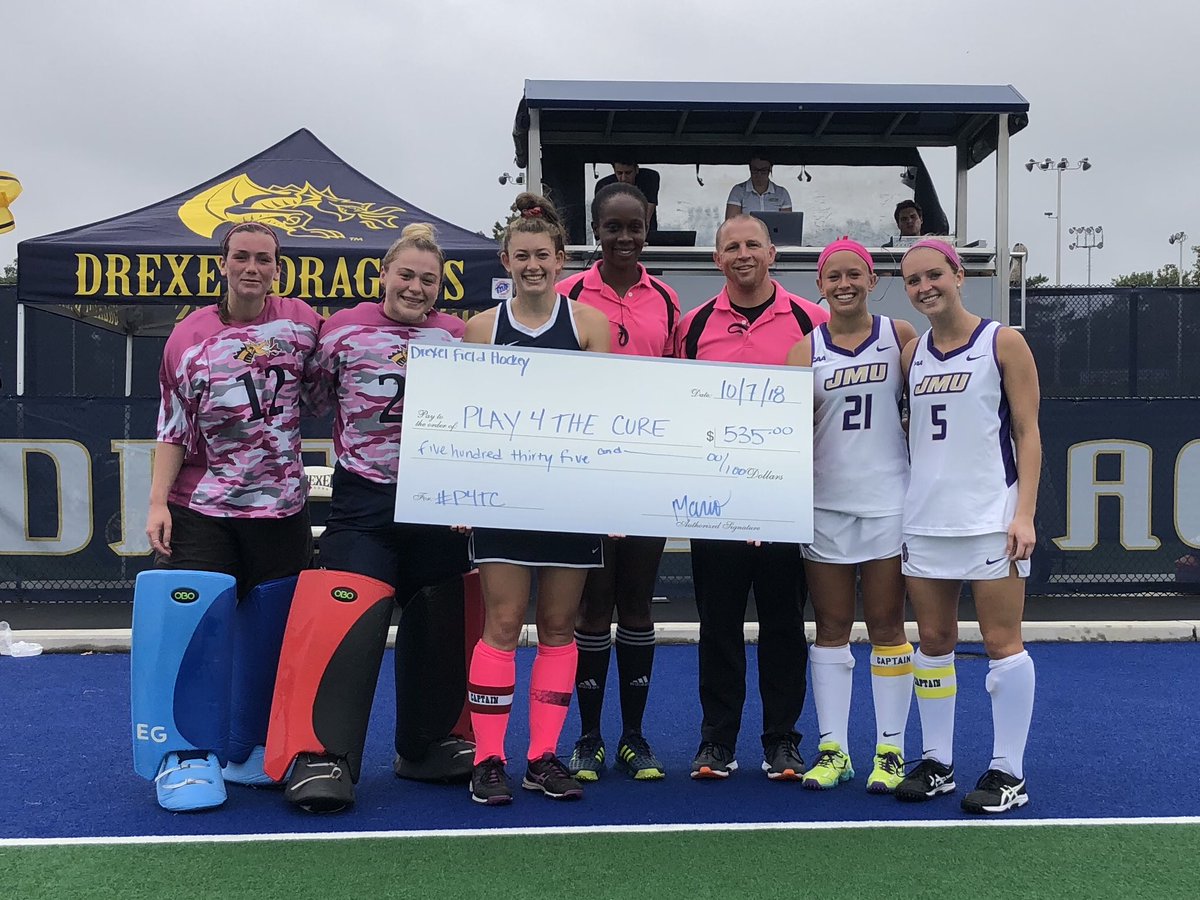 DrexelFH's tweet photo. Thanks for everyoneโs support during todayโs game! We surpassed our donation goal of $500 #P4TC https://t.co/WD4ArbPl1o