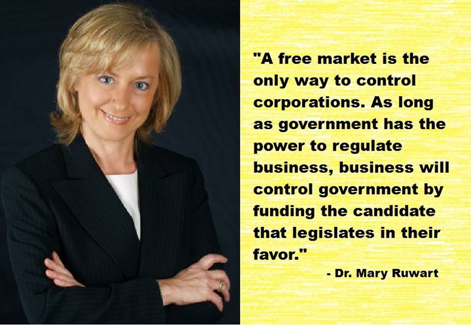 MaryRuwart's tweet photo. The only way to prevent the rich from buying unfair government influence is to stop allowing government to use physical force against peaceful people. Whenever government is allowed to favor one group over another, the rich will always win. #libertarian #corporations https://t.co/1XMJkFvPwG