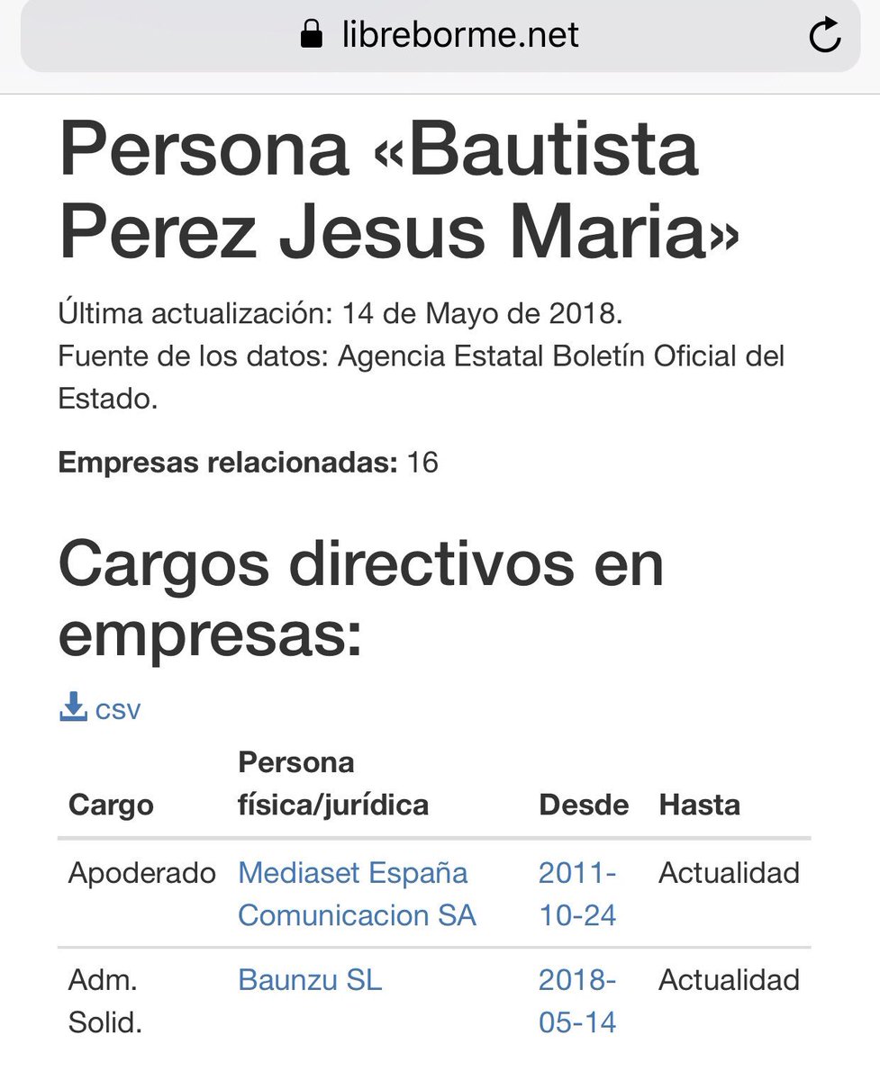 laheskoria's tweet photo. Sabíais que Estefanía Unzu Ripoll (Vederliss, concursante de GhVip) y Jesús María Bautista Pérez (apoderado de @mediasetcom según el BORME), aparecen como Administradores Solidarios de BAUNZU SL, empresa a través de la cual Verdeliss comercializa su ropa para niños? https://t.co/BFAZmOpKaS