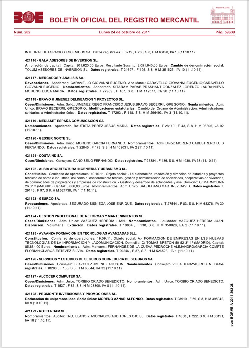 laheskoria's tweet photo. Sabíais que Estefanía Unzu Ripoll (Vederliss, concursante de GhVip) y Jesús María Bautista Pérez (apoderado de @mediasetcom según el BORME), aparecen como Administradores Solidarios de BAUNZU SL, empresa a través de la cual Verdeliss comercializa su ropa para niños? https://t.co/BFAZmOpKaS