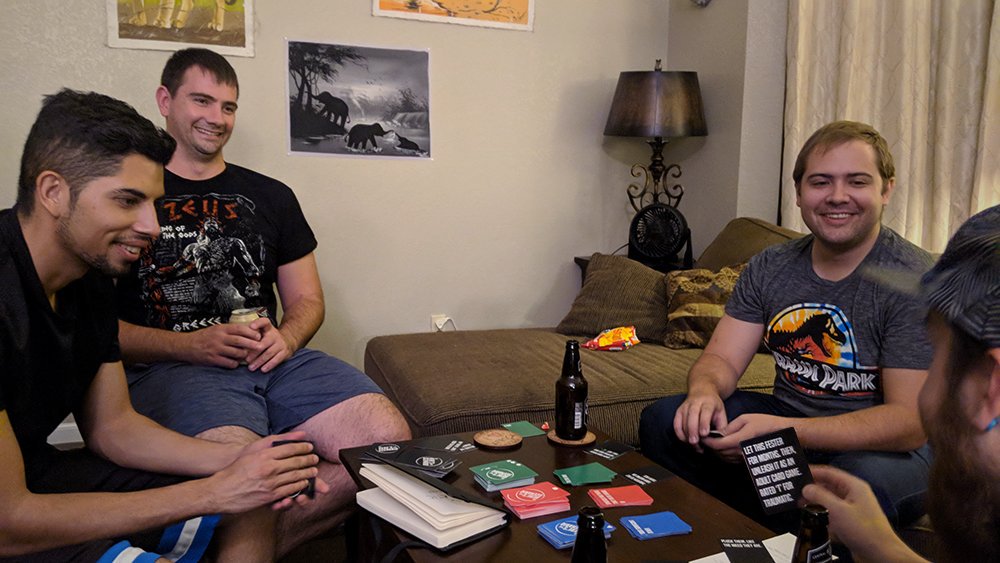 SHTSgame's tweet photo. Here's another round of testing! It went so well, we planned our Kickstarter video! It's gonna be awesome.
Wanna join a test session? We'd love more players!
#shtsgame #testing #kickstarter #crowdfunding #marketing #fun #funtimes #entrepreneur #gamenight #gametime #cardgames https://t.co/rxhqZe3QVQ
