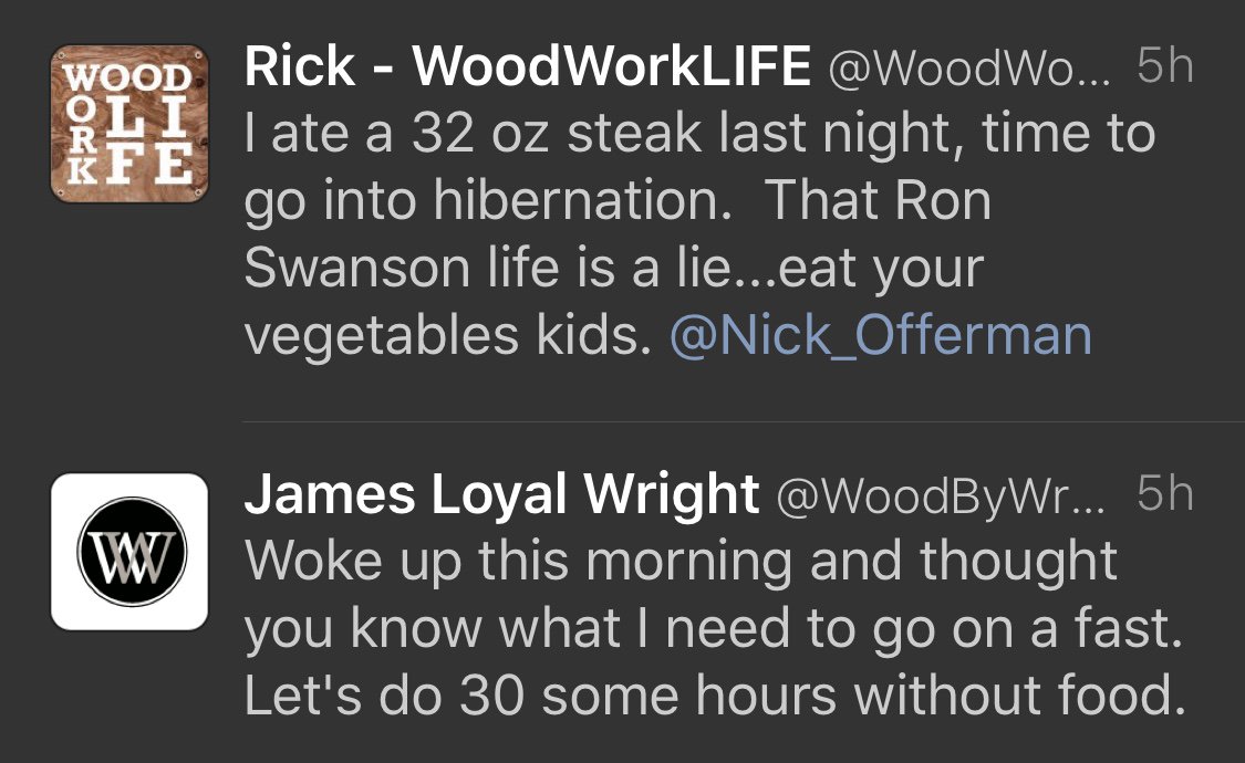 curtiswposton's tweet photo. Serendipity @WoodWorkLife @WoodByWright https://t.co/NoFTIpb0JW