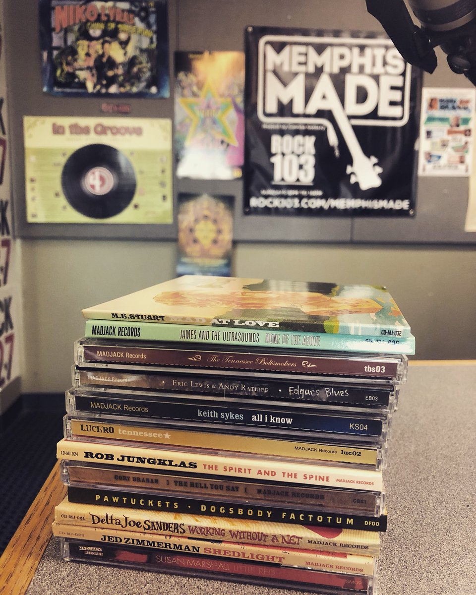 Celebrating 20 years of Memphis based indie label <a href="/madjackrecords/">MADJACK Records</a> tonight on Memphis Made incl. NEW Mark Edgar Stuart  + James &amp; the Ultrasounds in the mix! Tune in for the BEST music in the world - Memphis Made 8p ct on @ROCK1027MEMPHIS