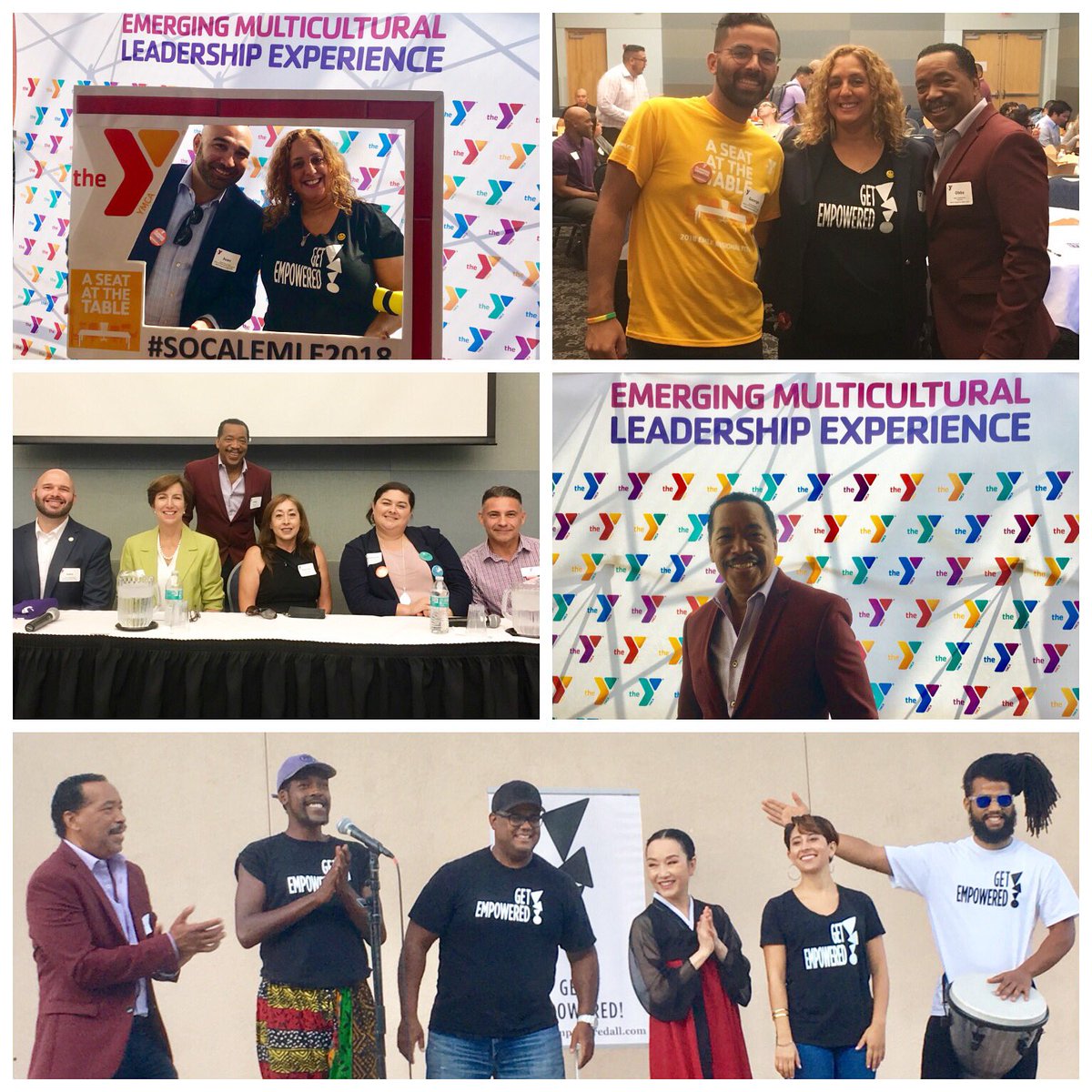 GetEmpoweredAll's tweet photo. We are fired up! Getting Empowered with emerging & veteran leaders #SoCalEMLE2018 π π@YMCALA @ymca for including us as speakers, workshop presenters & partners #UnityArts #DiversityInclusion #MulticulturalEntertainment BIG thanks @ObbaBabatunde Exec Director Emi & our Artists https://t.co/yGveW442SH