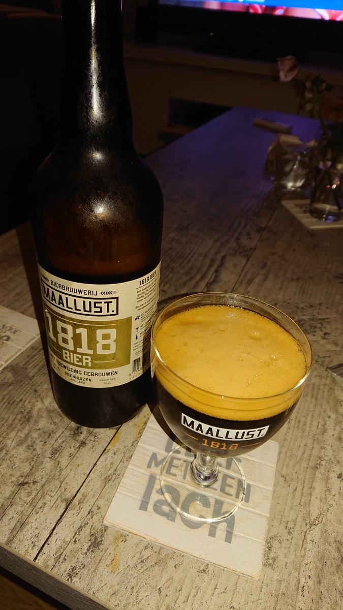 #inhetglas <a href="/Maallust/">Maallust</a> 1818 gebotteld in 2014. Heerlijk! <a href="/VanErpDranken/">Van Erp Dranken</a>