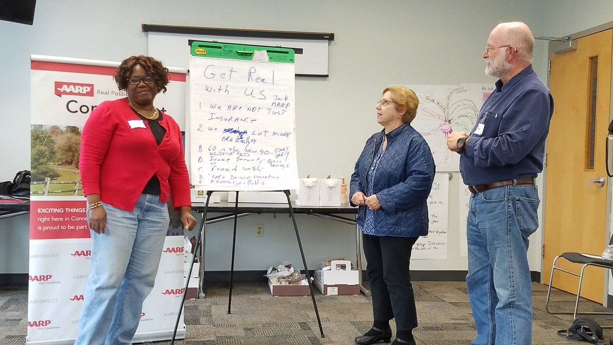 ConnectAndImpro's tweet photo. Spontaneous marketing campaigns for @AARPCT's Inclusive Teams program were creative and produced awesome tag lines! https://t.co/husJVxjfTK