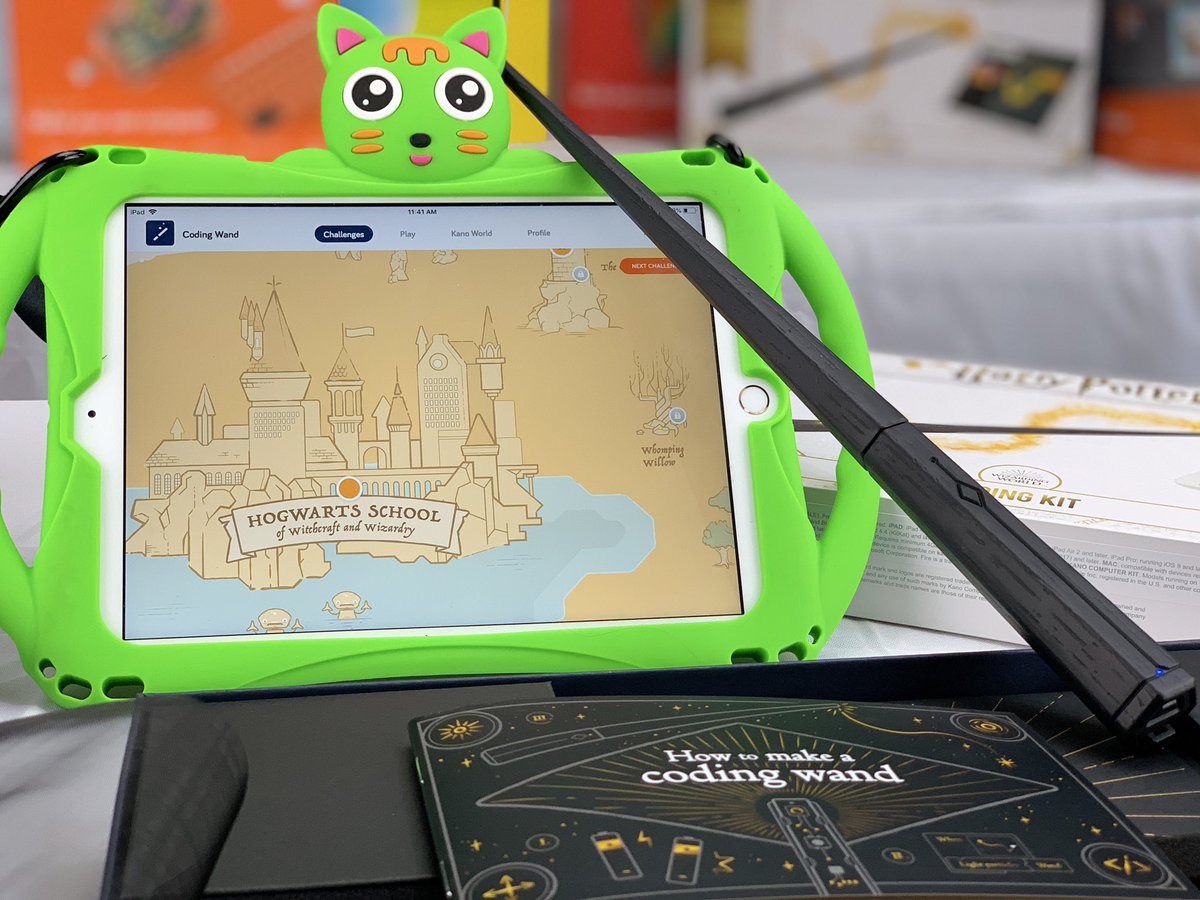mitchellmalpart's tweet image. Time for some #magic! 🎩
...
Excited to have my daughters learn some new spells!  “Expectus Awesomus”!! 🔮
...
...
@TeamKano #codingwand #harrypotter  #teamkano #harrypottercodingkit #wizardingworld #edtech #stem #steam #coding