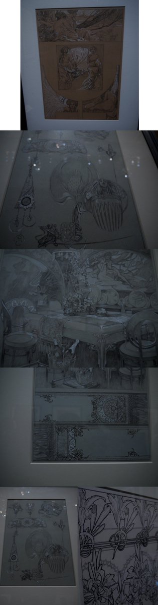 パリのMucha展に行った。ラフと原稿いっぱいあって大変貴重だった。 