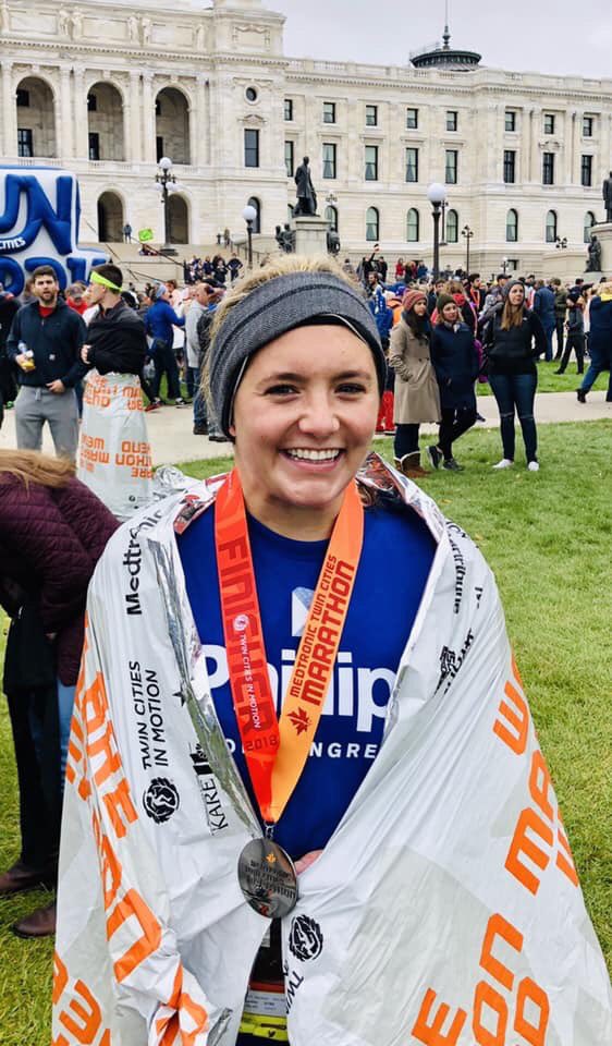 huttonpphillips's tweet photo. ...&amp; and she did it!!! 4:10:23 #PhillipsForCongress #DeanTeam #TCMarathon https://t.co/s9ww7FCO2p