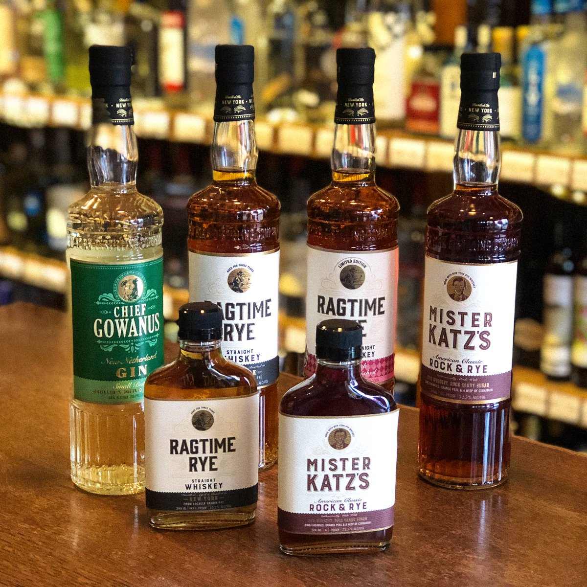Hey, we’re getting a jump on New York State Rye Week here at Slopey this afternoon. From 4-6:30 Hannah from <a href="/nydistilling/">NY Distilling Co.</a> will be pouring from this lineup of delicious Brooklyn-made Rye whiskies! #ryewhiskey #madeinbrooklyn #drinkbetterbooze #slopecellars