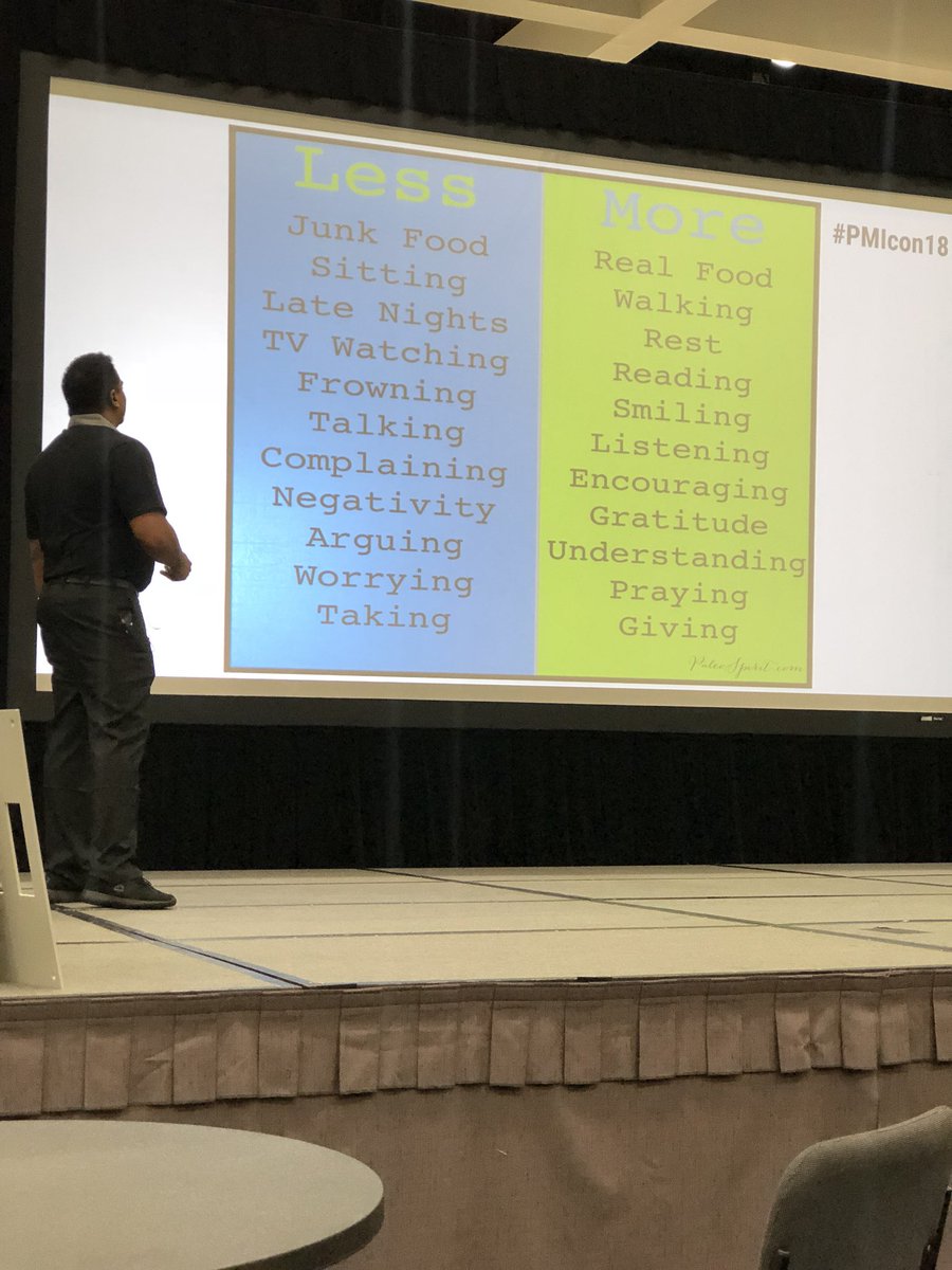 MrzRoyalFortune's tweet photo. #PMICon18 #KeysToWellness #LessIsMore https://t.co/MmCKbhxyub