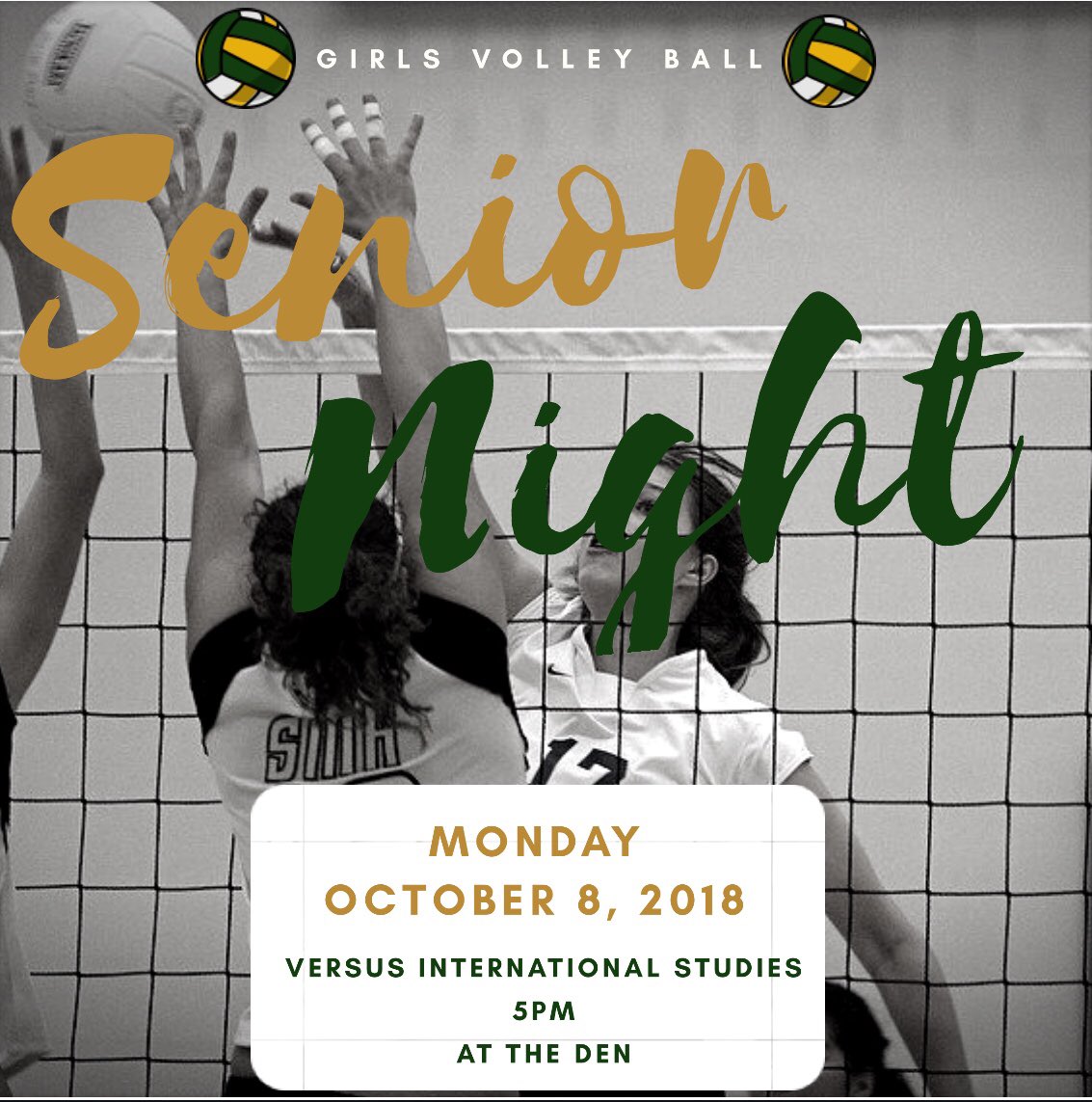 LionHype's tweet photo. THIS WEEKS EVENTS:
• TOMORROW is our girls volleyball senior night against international studies @ the den @ 5PM
• TUESDAY we have our lion hype general meeting at 2:45 in RM 144
•FRIDAY our boys varsity football plays Alonzo Mourning @ Milander at 7PM https://t.co/4Vpdm1HgCH