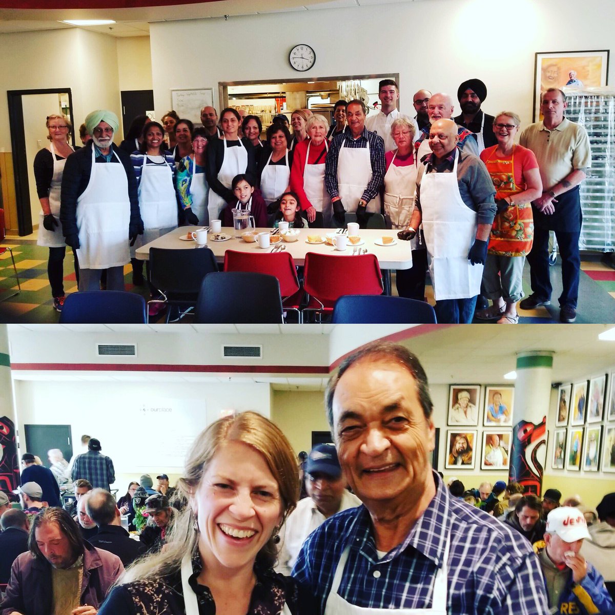 Very inspired by Gordy Dodd’s generosity in our region. Had a wonderful time helping out at his 19th #ThanksgivingDinner for @ourplacesociety!#CompassionateCommunity #yyj #GivingBack #ThanksGiving #Saanich